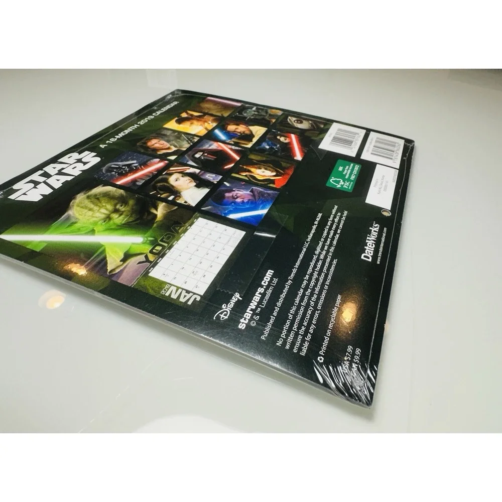 Star Wars 16-Month Wall Calendar 2019 NEW!